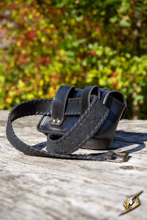 Large Warrior Bag Faux Leather Black