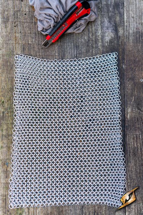 Small Chainmail Sheet Natural