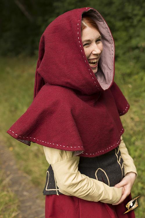 Hood Medieval Dark Red