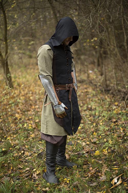 Weste Altair, dunkelbraun/schwarz