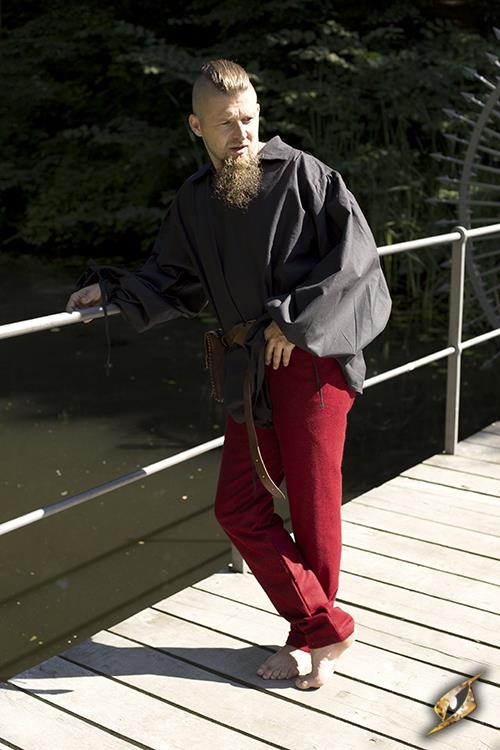 Pants Single Leg Dark Red