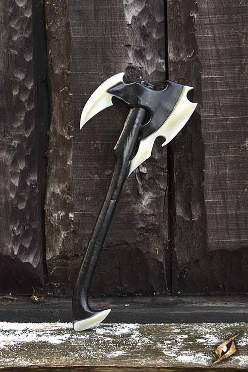 Dark Elven Axe 67 cm Black/White