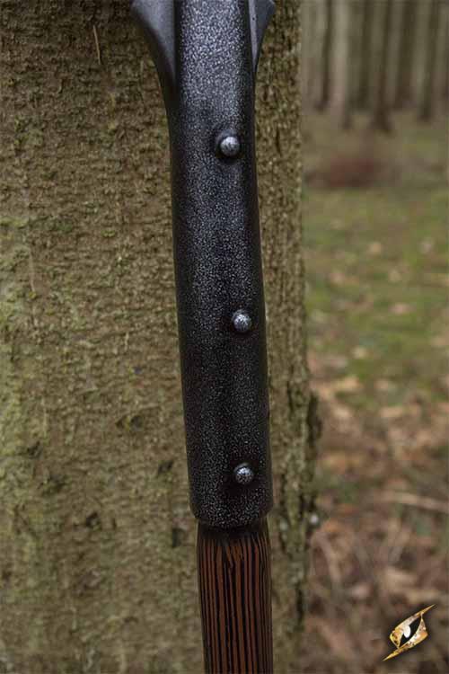 Königswache Hellebarde 190 cm Schwarz/Gold