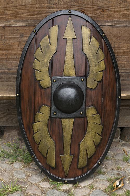 Oval Shield Scutum 100x65 cm Wood