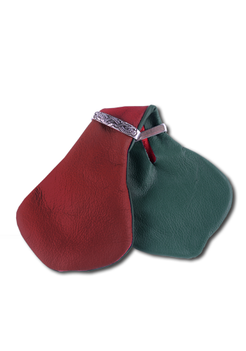 Medieval Money Purse Red/Green