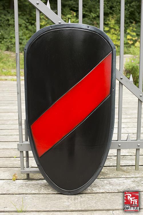 Ready for Battle Large Shield 100x46 cm Black/Red