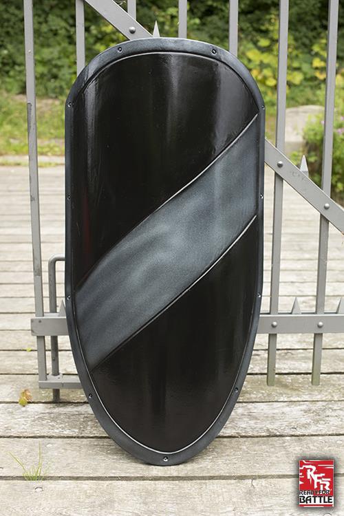 Ready for Battle Large Shield 100x46 cm Black/Grey