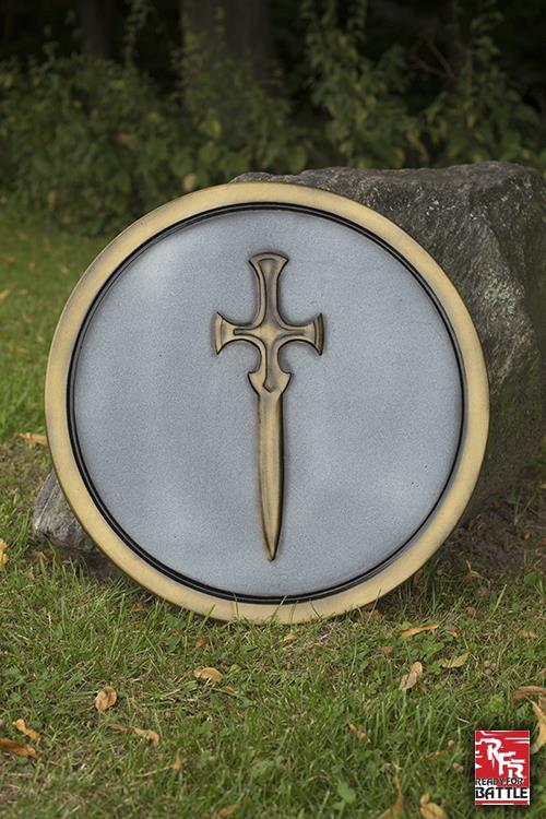 Ready for Battle Round Shield ø50 cm Steel/Gold