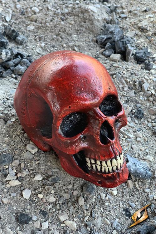 Medium Skull 15 cm Red