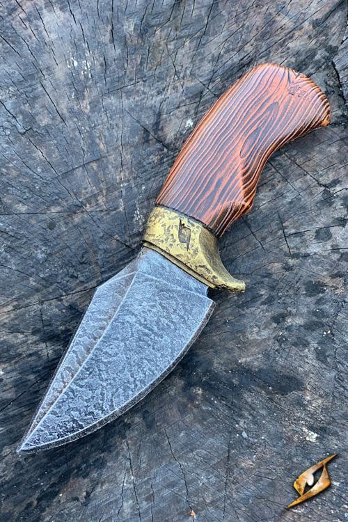 Broad Throwing Knife 19cm Gold