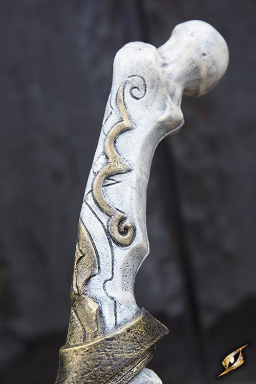 Bone Scimitar 85 cm White/Gold