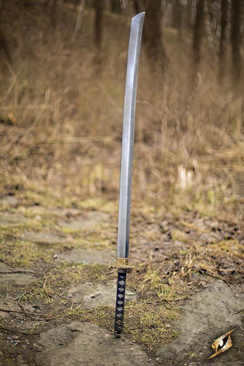Schwert Nodachi 140 cm Stahl/Gold