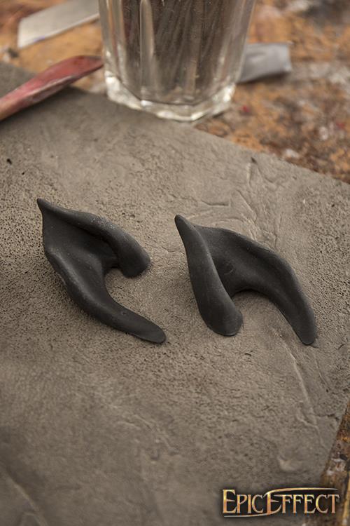 Epic Effect Dark Elf Ears - Small Black