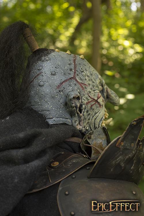 Troll Mask With Hair 57-59 cm Grey