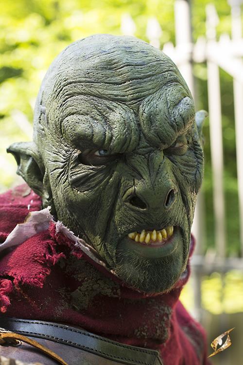 Maske Beast Orc grün