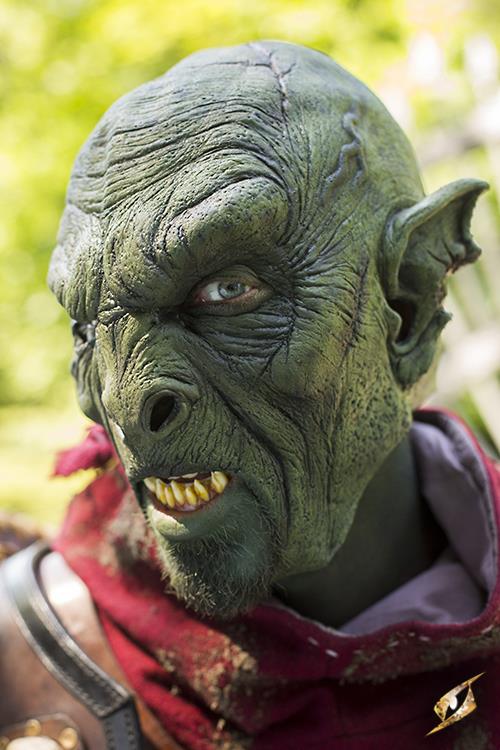 Maske Beast Orc grün