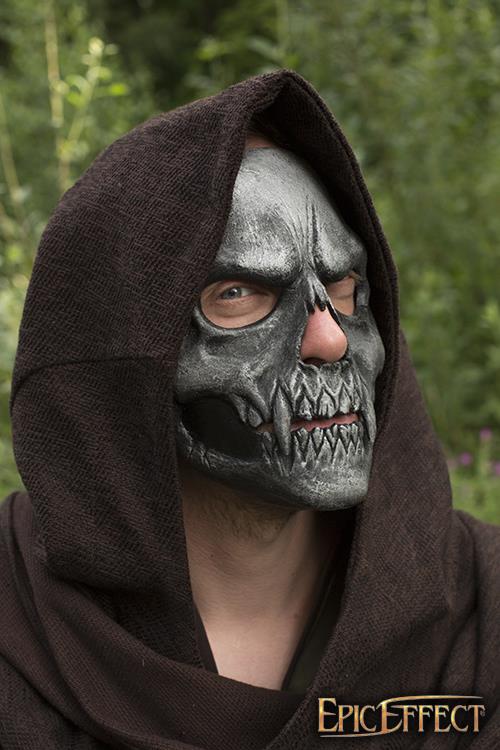 Maske Skull Trophy, silber