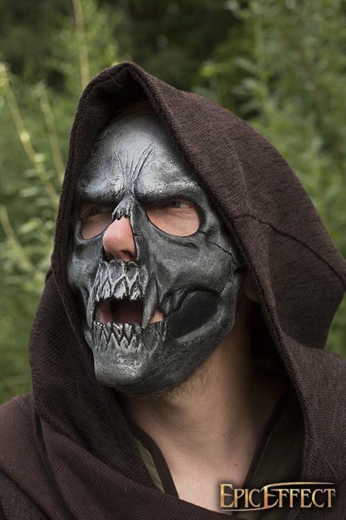 Maske Skull Trophy, silber