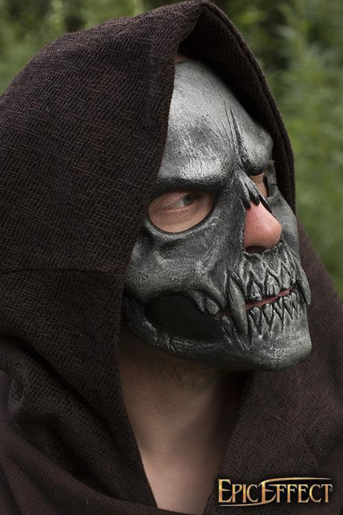 Maske Skull Trophy, silber