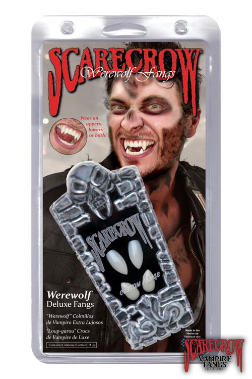 ScareCrow Werewolf Fangs White