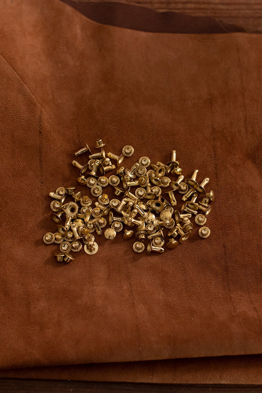 Hollow Rivet KØ7,0 x L9,0 mm Iron/Brass