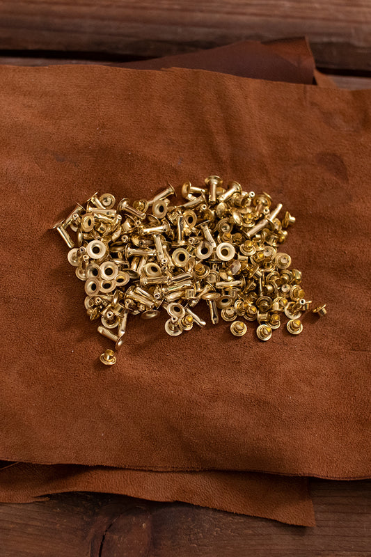 Hollow Rivet KØ7,0 x L11,5 mm Iron/Brass