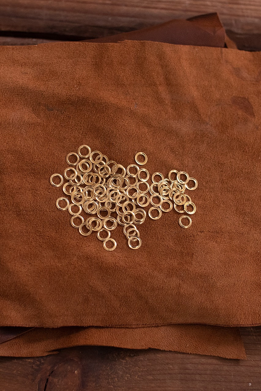 Ring For Eyelet D:4,6 mm; L:0,5 mm; U:7,5 mm Iron/Brass