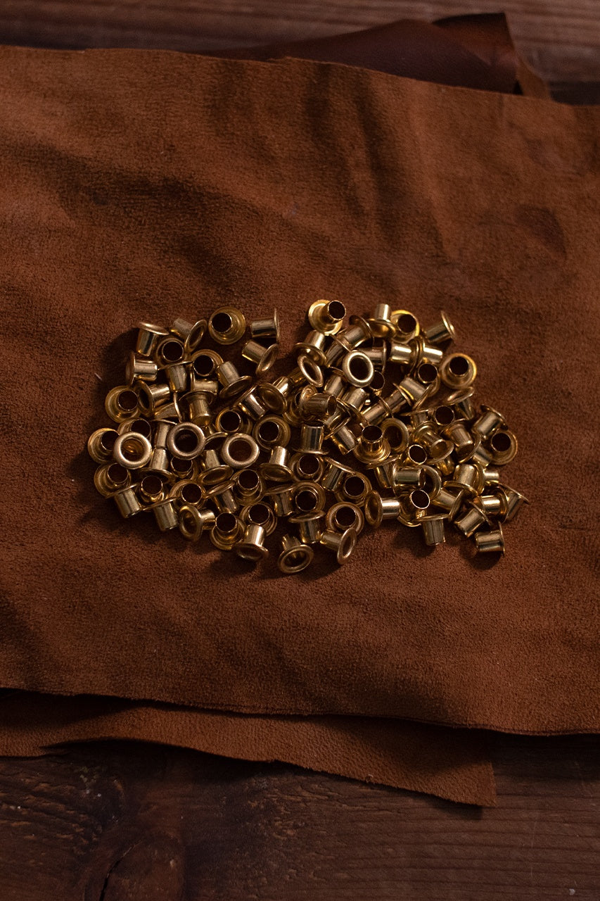 Eyelet Shaft D:5,5 mm; L:6,3 mm; U:9,6 mm Iron/Brass