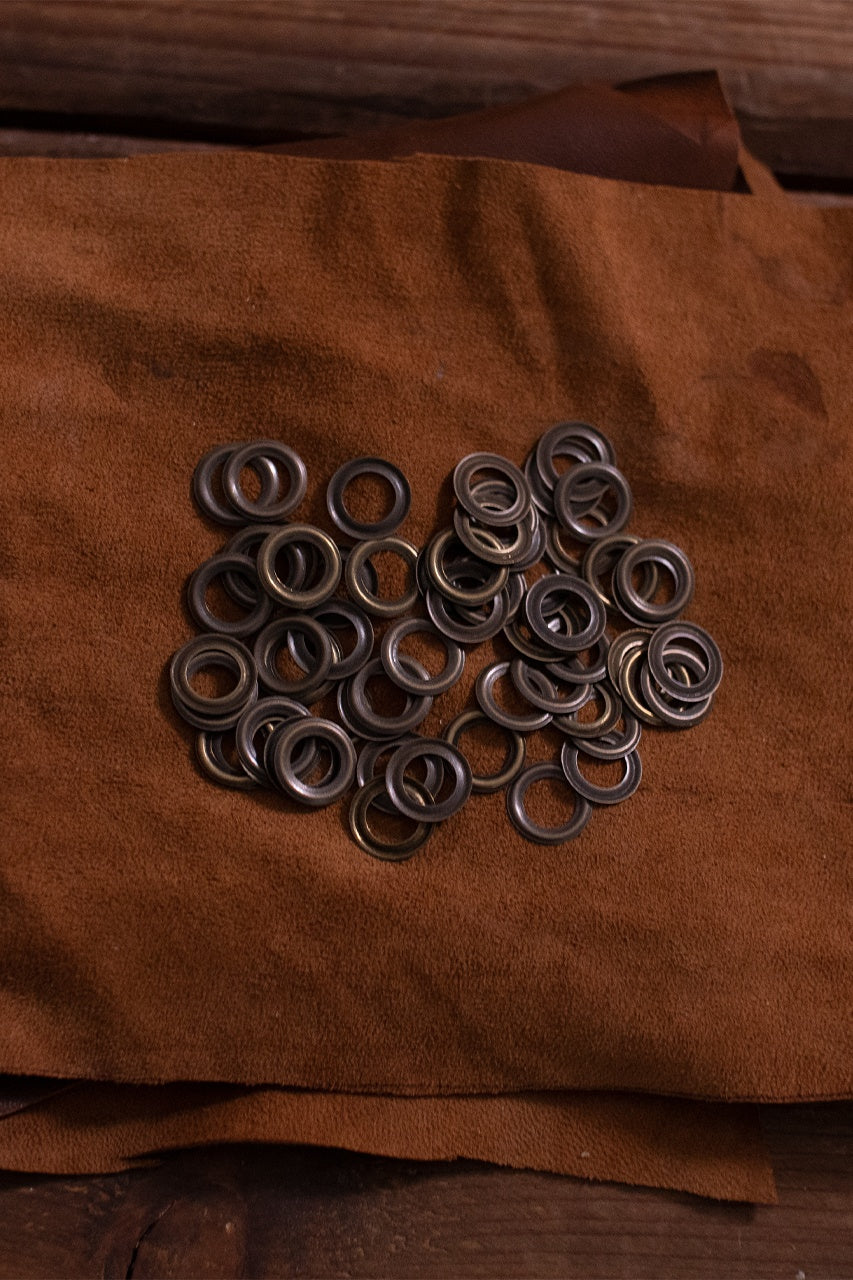 Ring For Eyelet D:8,2 mm; L:0,8 mm; U:14,5 mm Iron/Brass Antique