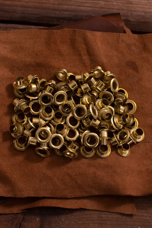 Eyelet Shaft D: 8,0mm; L: 6,0mm; U: 14,8mm Brass