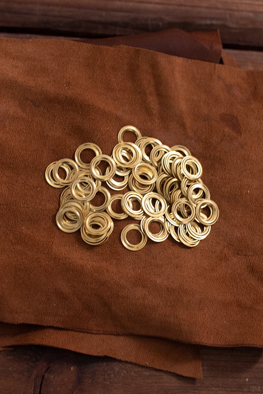 Ring For Eyelet D:8,9 mm; L:0,8 mm; U:14,8 mm Brass