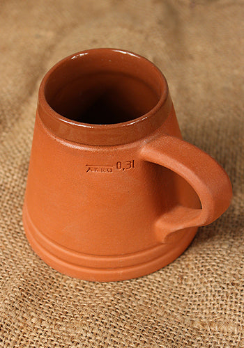 Beer Stein with stamp 0,3l Braun