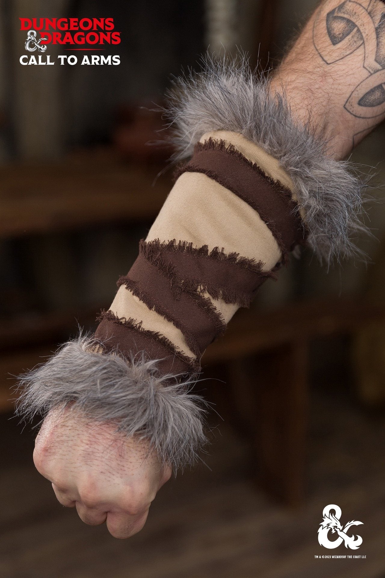 Dungeons & Dragons Barbarian Bracers Hemp/Brown