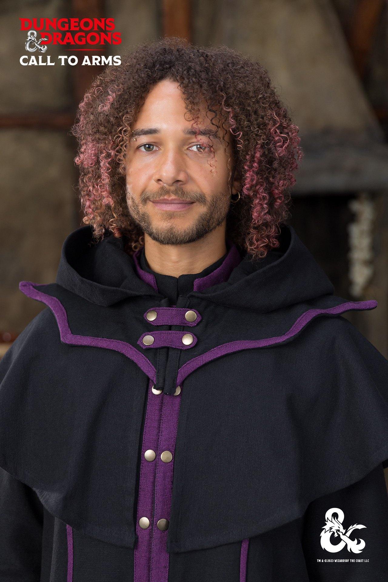 Dungeons & Dragons Warlock Hood Black/Purple