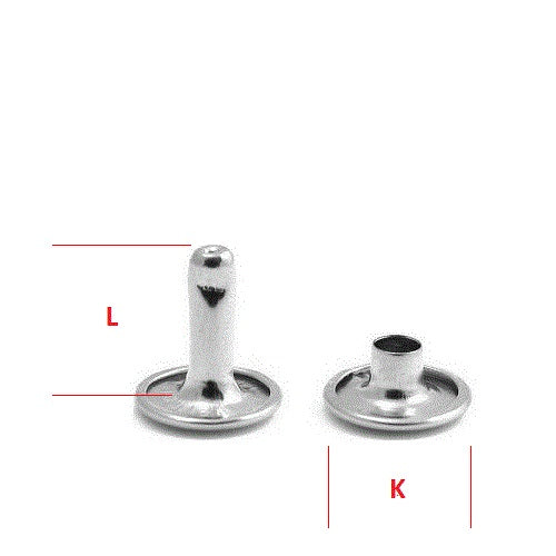 Hollow Rivet KØ11,0 x L11,2 mm Iron/Nickel