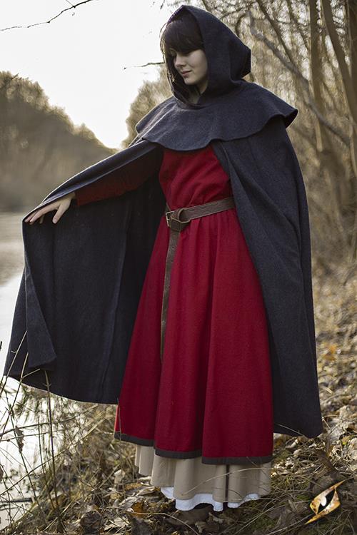 Wool Cloak Dark Grey