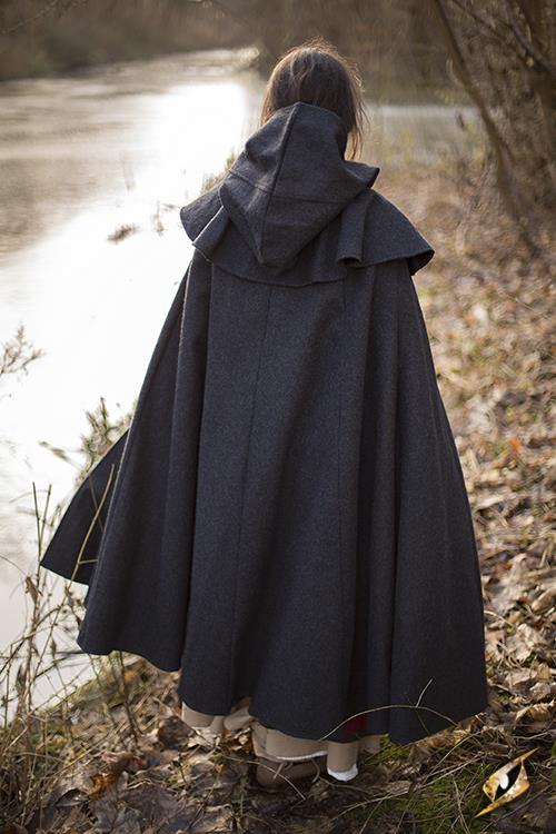 Wool Cloak Dark Grey