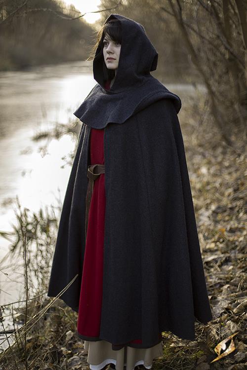 Wool Cloak Dark Grey