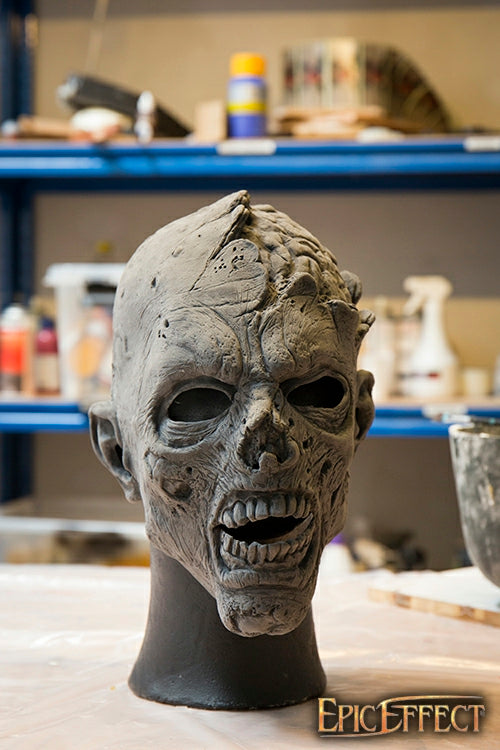 Zombie Mask Open Brain 57-59 cm Unpainted