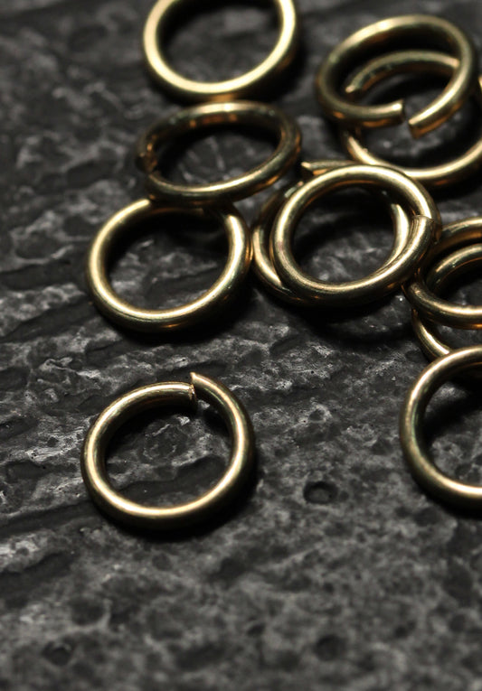 Kettenringe Messing 8mm