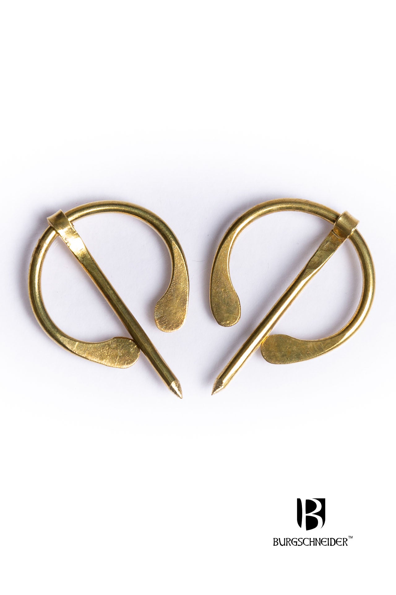 Set of 2 Small Brooches Uri Brass