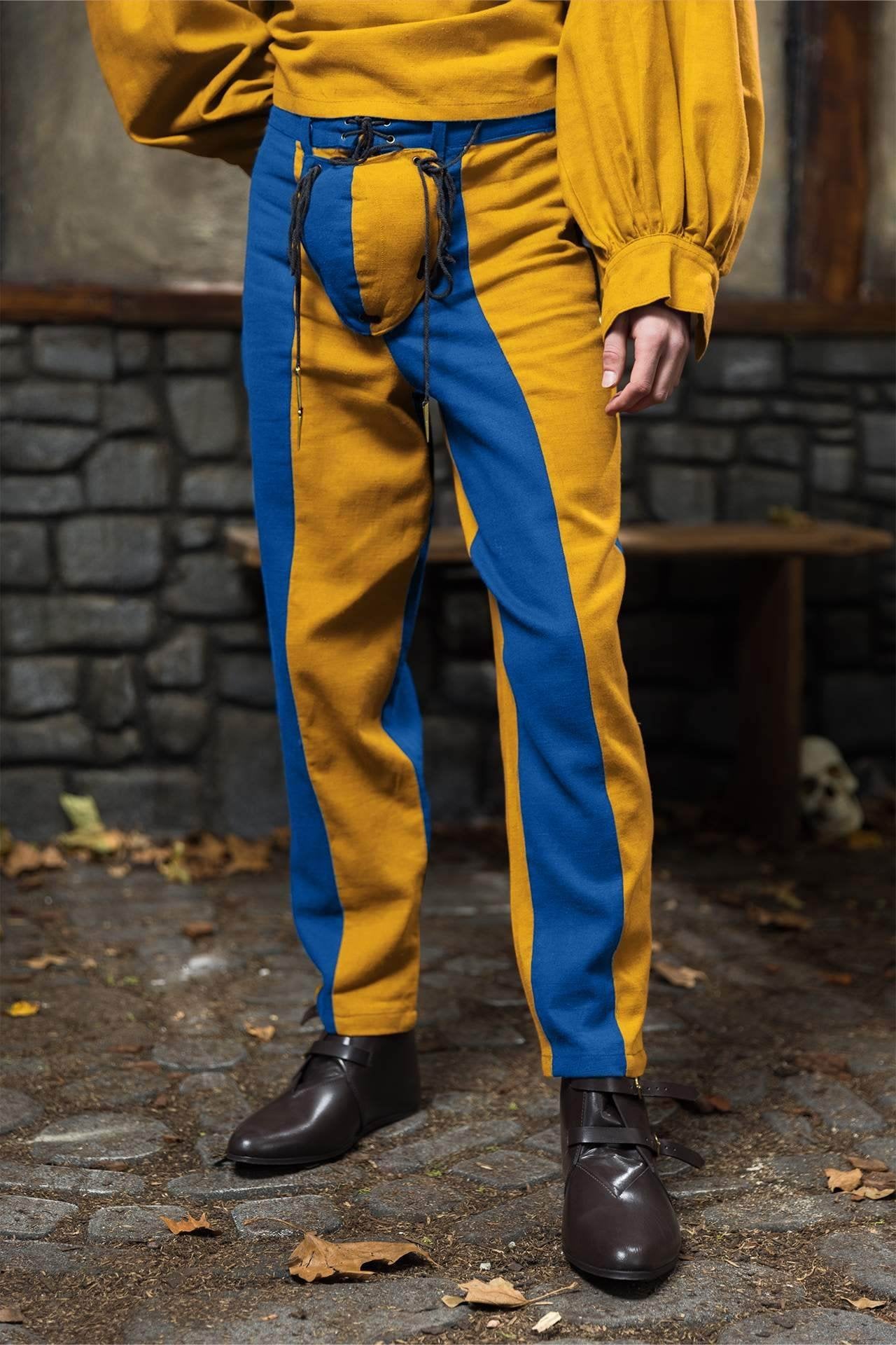 Warhammer Armoury Imperial Trousers Type B Blue/Yellow – Dein Larp Shop