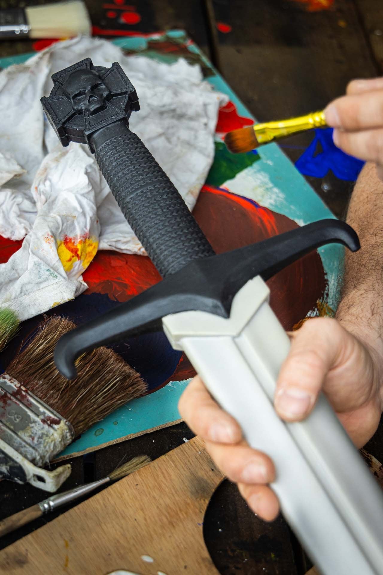 Warhammer Rüstkammer Reiklandklinge Schaumstoff Imperialer Rüstsäbel Unbemalt