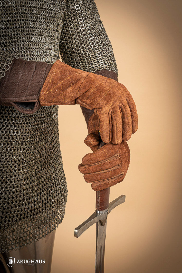 Wildleder Handschuhe Für Plattenhandschuhe Braun