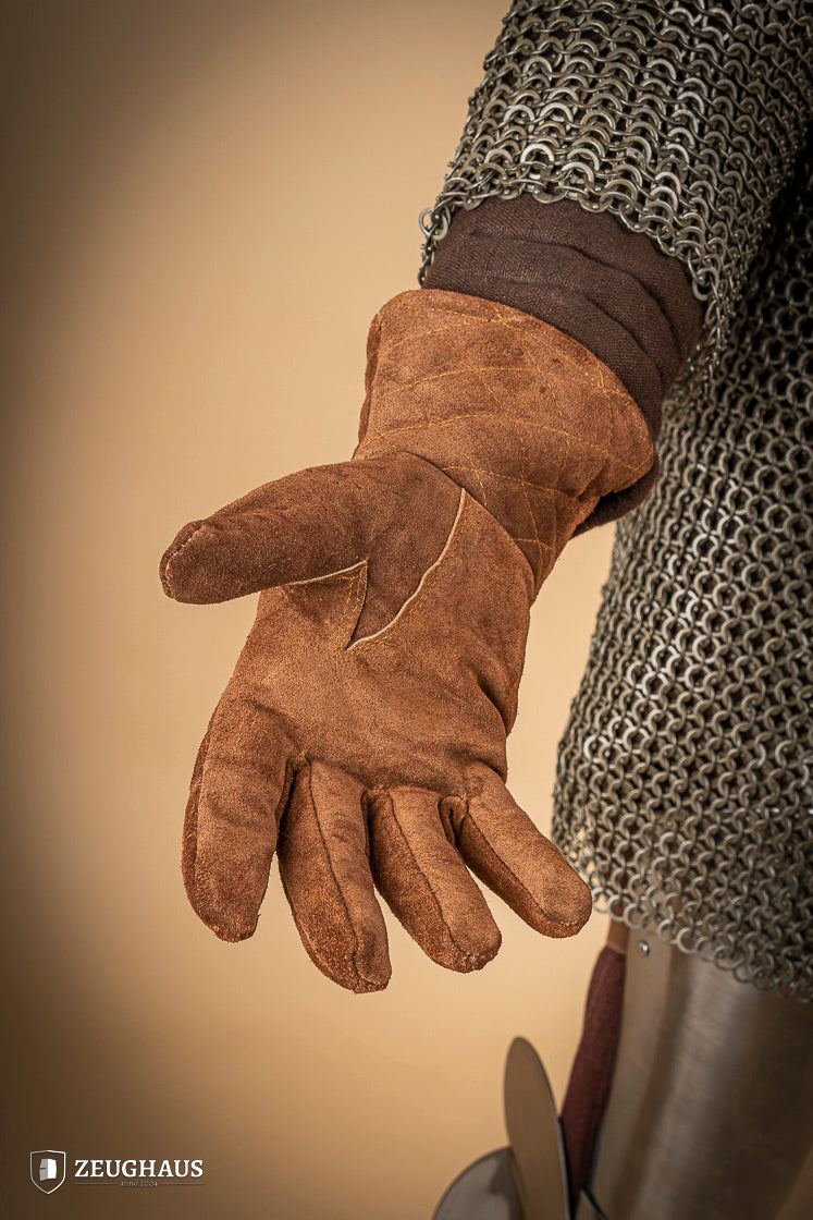 wildleder handschuhe Wildleder Handschuhe Für Plattenhandschuhe Braun – Dein Larp Shop