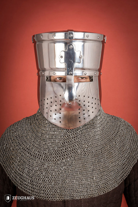 Früher Topfhelm 1,6mm Poliert