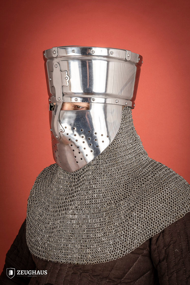 Früher Topfhelm 1,6mm Poliert