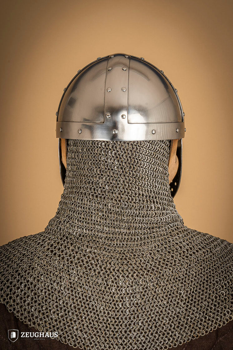 Spangenhelm mit Gesichtsplatte 1,6mm Poliert