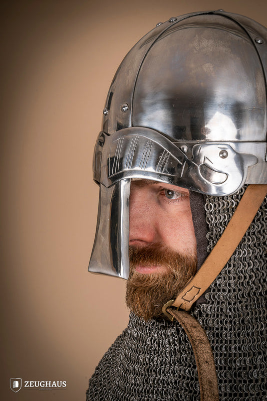 Vikinger Spangenhelm 2mm Poliert