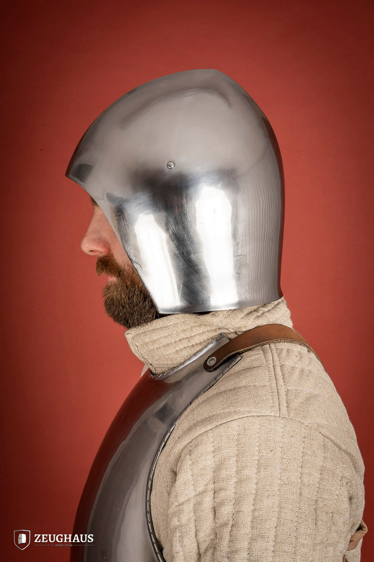 Simple Bascinet Helmet 2mm Polished